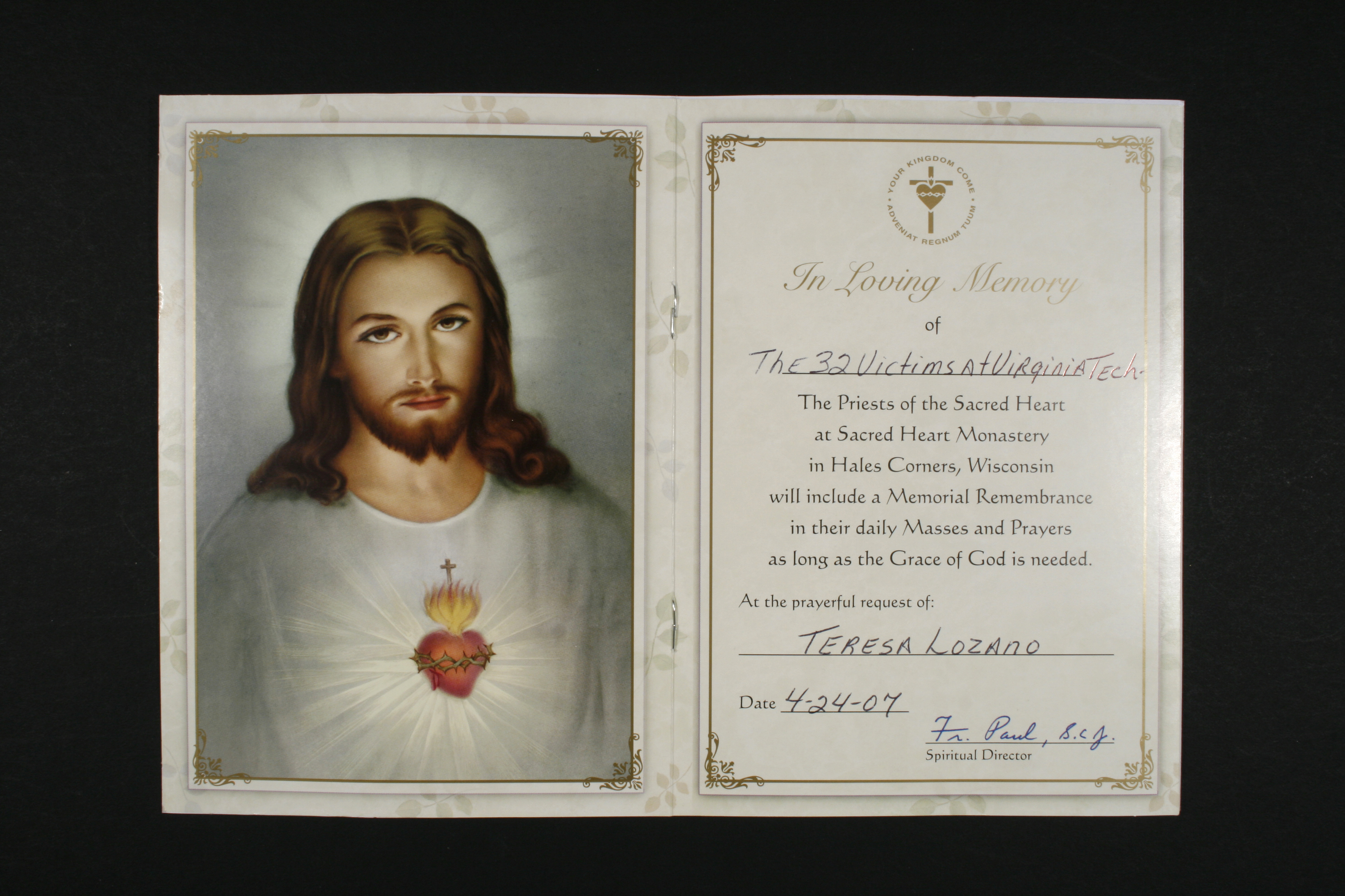 mass card template mass card from priests of the sacred mass card template mass card from priests of the sacred