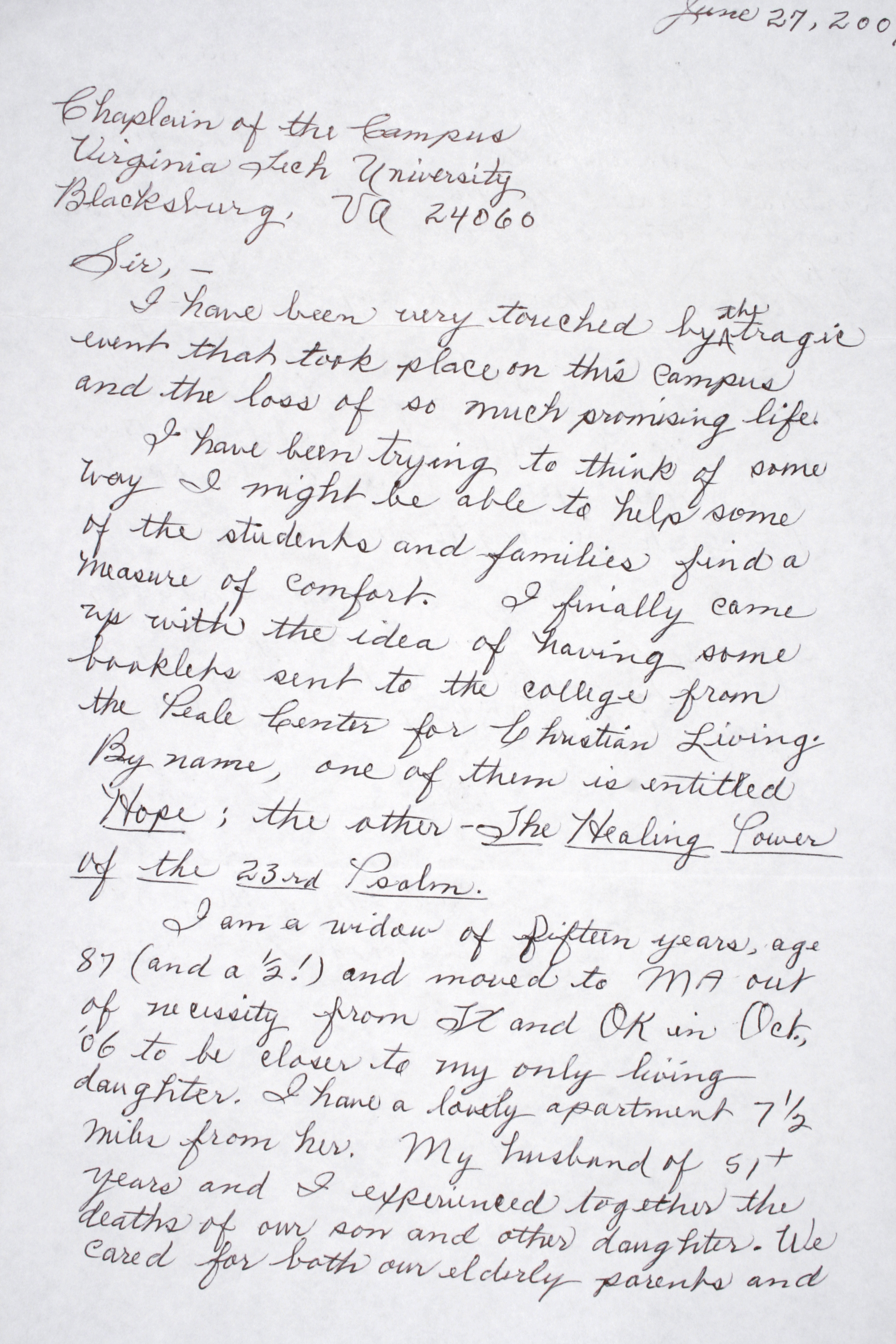 handwritten cover letter format