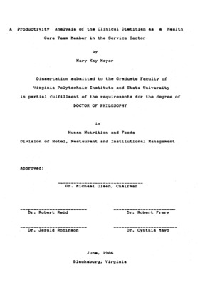 dissertation topics in hospitality management Thumbnail